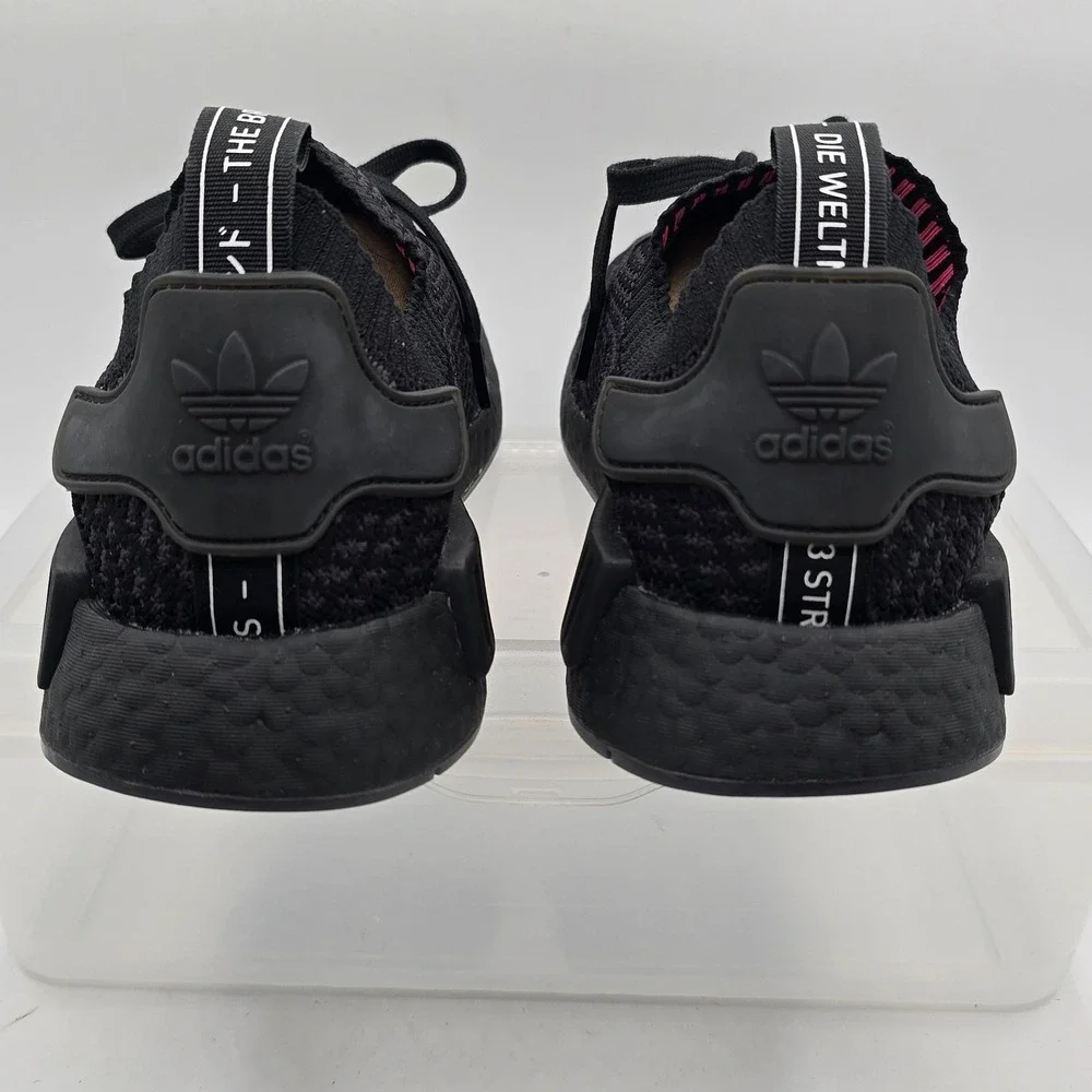 Adidas NMD_R1 STLT Shoes Mens Size 10 Black Primeknit Boost Athletic Sneakers